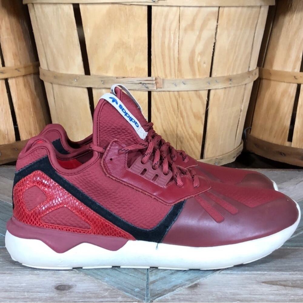 Adidas Tubular Runner St Nomad Red Black Running Shoes B35642 US Mens Size 10